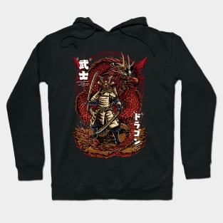 Japan Samurai Dragon Hoodie